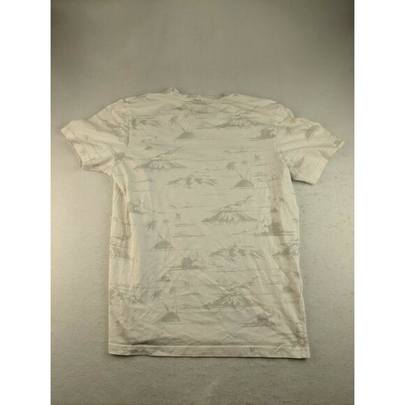 Adidas Skateboarding T Shirt Size M White Palm Tree Pattern Trefoil Logo - Picture 2 of 11